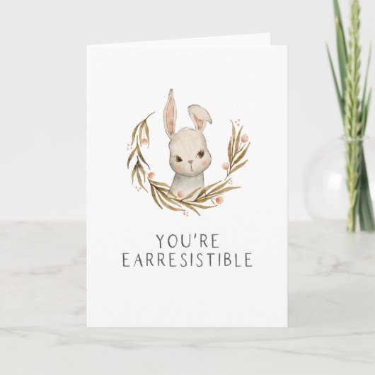 Carte Joli Bunny Love Vous êtes Earresistible (Devant)