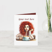 Carte Joli café ajouter un message (Devant)