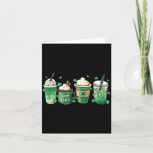 Carte Joli café Saint-Patrick 2022 Lucky Latte Vert