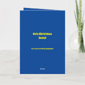 Carte Joli Camel de Noël personnalisé (Dos)