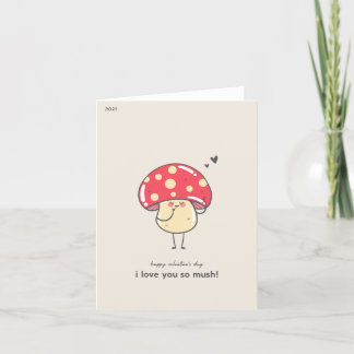 Carte joli champignon je t'aime tellement !