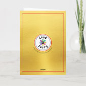 Carte Joli Chat Noir Vintage Meowy Noël (Dos)