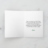 Carte Joli Chat Orange avec Trèfles Saint-Patrick (Intérieur)