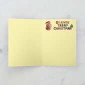 Carte Joli Chat Orange Noël Vacances (Intérieur)