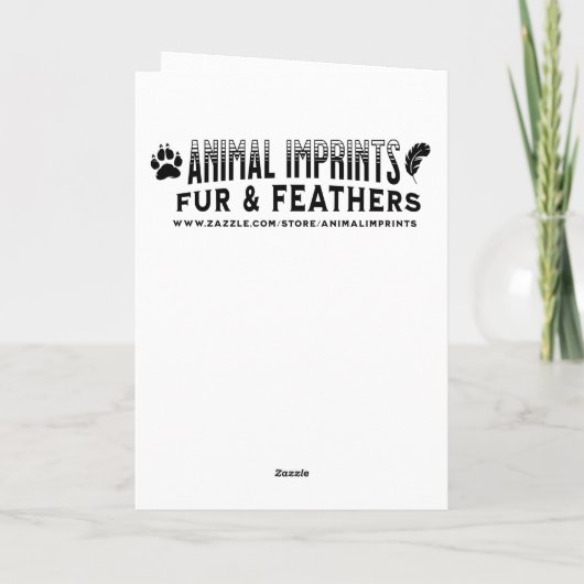 Carte Joli Cheval Brown avec Bow Noël (Dos)