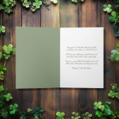 Carte Joli Cheval et Saint Patrick Shamrock