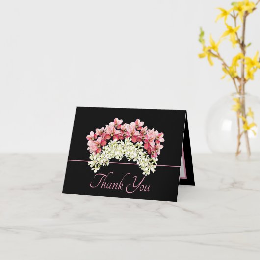 Carte Joli Chic Bouquet Orchidée Fleurs de couronne Merc (Fleur jaune)