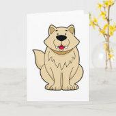 Carte Joli Chien (Fleur jaune)