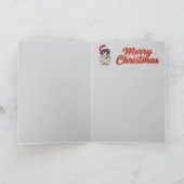 Carte Joli chien Shih Tzu Noël (Intérieur)