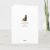 Carte Joli chiot beagle avec vers pour maman (Dos)