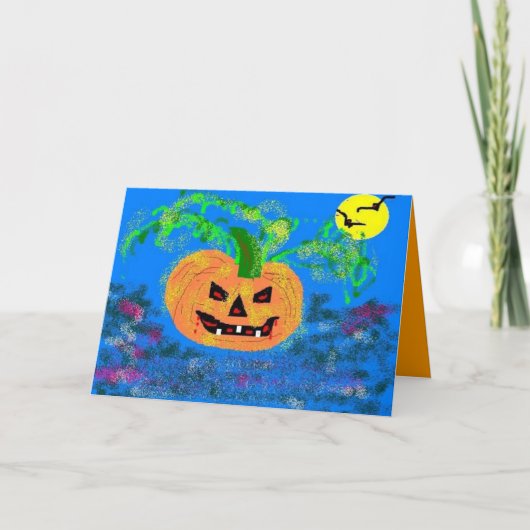 Carte Joli Citrouille (Devant)