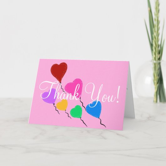 Carte Joli Coeur Anniversaire Merci (Devant)