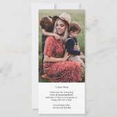 Carte Joli COEUR JE T'AIME MAMAN Photo de la fête des mè (Dos)