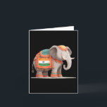 Carte Joli Costume D'Éléphant Pour Les Couleurs Indienne<br><div class="desc">Joli Costume D'Éléphant Pour Les Couleurs Indiennes Et Les Amateurs D'Animaux</div>