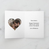 Carte Joli Couple Rétro Saint-Valentin Personnalisé (Intérieur)