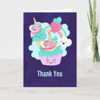 Joli Cupcake et Glace Heureuse Merci