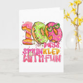 Carte Joli donut 100 jours saupoudré de plaisir école (Fleur jaune)