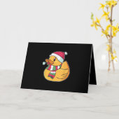 Carte Joli Dub Canard Noël (Fleur jaune)