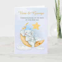 Joli éléphant Félicitations pour un nouveau bébé g