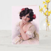 Carte Joli En Rose (Fleur jaune)