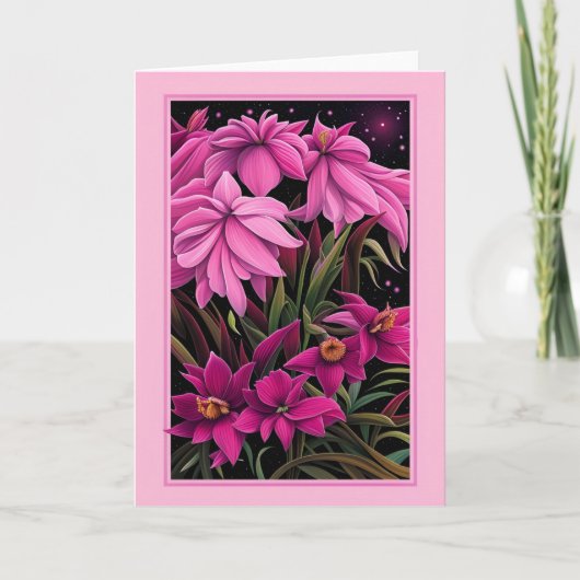 Carte Joli en rose (Devant)