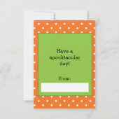 Carte Joli Enseignant d'Halloween à l'araignée mignonne (Dos)