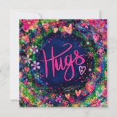 Carte Joli étau Floral Carré plat (Devant)