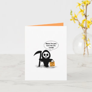 Carte Joli Faucheur ici juste pour les bonbons Joyeux Ha
