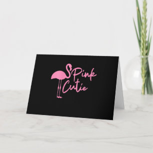 Carte Joli Flamant Rose Féminin Rose Mignon Flamant