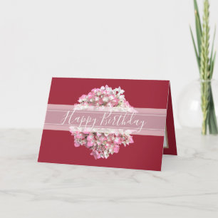 Carte Joli Floral Chic Hydrangea Flower rose Anniversair