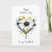 Carte Joli Floral Valentine's Day Personnalisé (Devant)