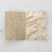 Carte Joli Glam Gold Sparkle Dots Arbre de Noël (Intérieur)