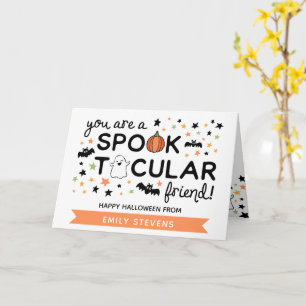 Carte Joli Halloween à l'ami Cute Spooktacular