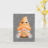 Carte Joli Halloween Gonk (Fleur jaune)