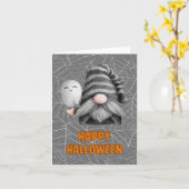 Carte Joli Halloween Gonk (Fleur jaune)