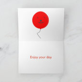 Carte Joli hérisson Anniversaire ajouter nom (Intérieur)