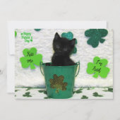 Carte Joli Jack - Chat / Kitten St. Patrick's Day (Devant)