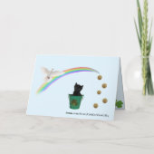 Carte Joli Jack La Saint Patrick du Chat (Dos)
