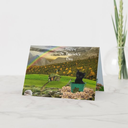 Carte Joli Jack La Saint Patrick du Chat (Devant)