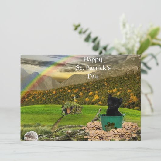 Carte Joli Jack La Saint Patrick du Chat (Debout devant)