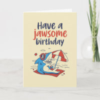 Joli jeu de requin Cool amusant Jawsome Anniversai