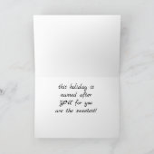 CARTE JOLI JOUR LE PLUS DOUCE À MON **AMOUR** (Intérieur)