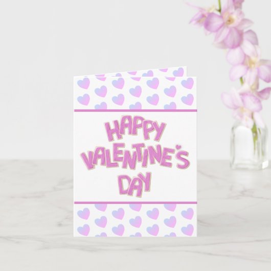 Carte joli Joyeuse Saint-Valentin écrit avec des biscuit (Orchidée)