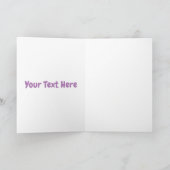 Carte Joli joyeux maillot de vache et de la bande dessin (Intérieur)