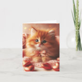 Carte Joli Kitten de la Saint-Valentin (Devant)