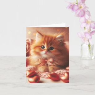 Carte Joli Kitten de la Saint-Valentin