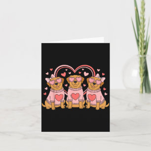 Carte Joli Labrador Saint-Valentin Cœur Amoureux des Chi