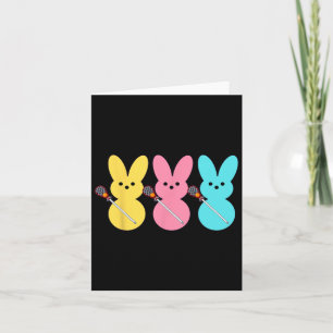 Carte Joli Lacrosse Joueur Bunny Enfants Garçons Pâques
