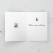 Carte Joli lapin brun et des fleurs pour quelqu'un spéci (Intérieur)