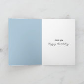 Carte Joli Lapin D'Anniversaire En Neige (Intérieur)